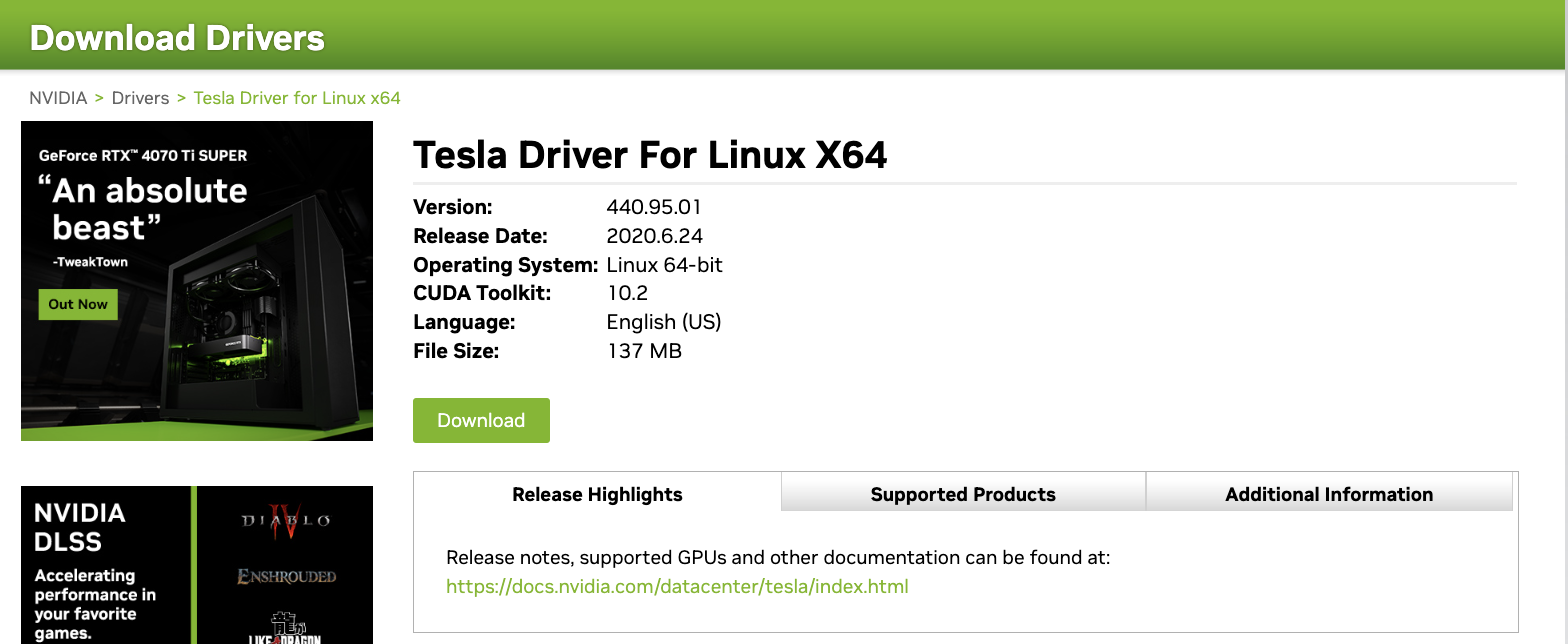 Tesla_Driver_For_Linux_X64